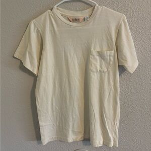 J. Crew Men's Short Sleeve Cream Tee